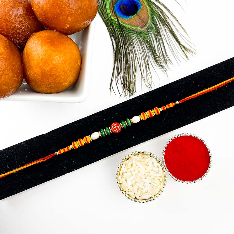 Send Traditional Rakhi With Gulab Jamun Online Rakhibazaar