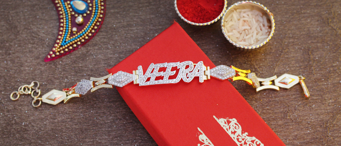 Golden rakhi