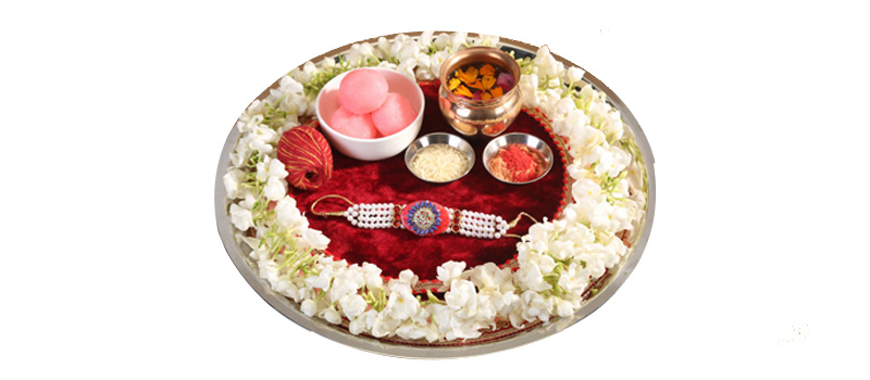 Traditional Rakhi Thali Decoration