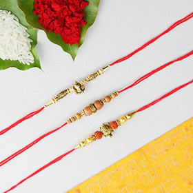3 Divine Rakhi Set