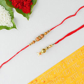 Sandalwood & Lumba 2 Rakhi Set