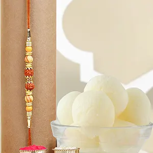 Rudraksha Divinity Rakhi N Rasgulla Tin