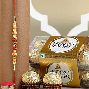 Rudraksha Divinity Rakhi N Ferrero Delight