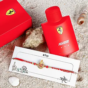 Radiant Ganesha Rakhi N Ferrari Perfume