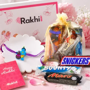 Classic Rakhi with Assorted Chocolate Gift Pack