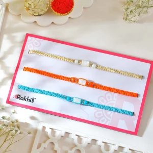 Luxury Rakhi Trio Set