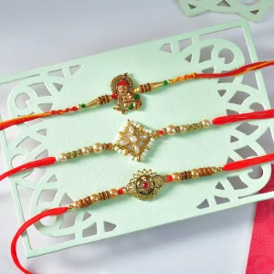Pack of Three Luxury Rakhi Bracelets