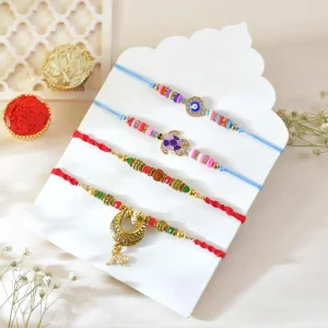 Premium Festive Rakhi Family Set