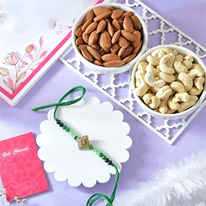 Traditional Rakhi With Dryfruits