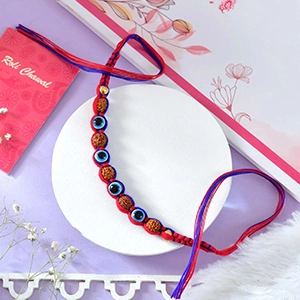 Rudraksha & Evil Eye Protection Rakhi
