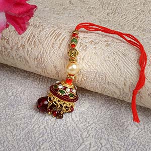 Fascinating Lumba Bhabhi Rakhi - Jewelled Rakhi to UK