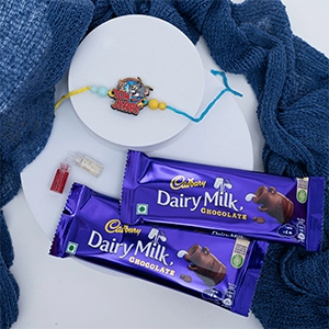 Tom and Jerry Rakhi with Dairy Milk Chocolate for Kids