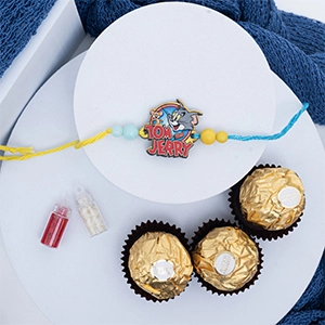 Tom and Jerry Rakhi with Ferrero Rocher for Kids
