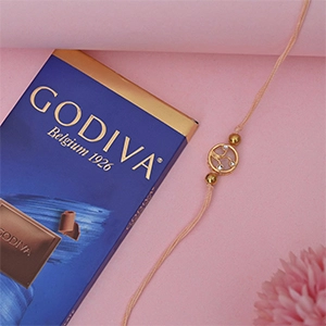 Fancy Rakhi with Godiva Bar-Send Rakhi to USA