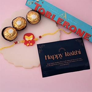 Iron Man Kid Rakhi with Chocolates