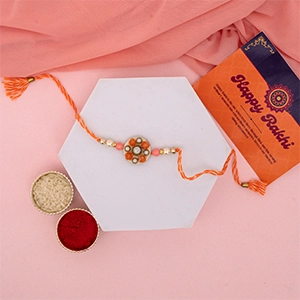 Floral Pearl Rakhi