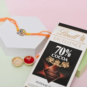 Tom and Jerry Rakhi with Lindt Chocolate Box