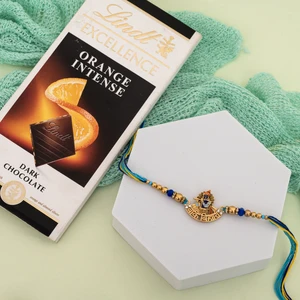 Banke Bihari Rakhi with Lindt Chocolate Hamper