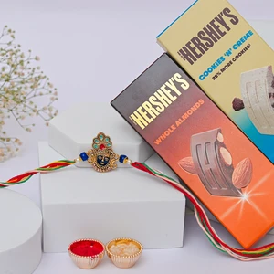 Shreenathji Divine Rakhi with Hershey