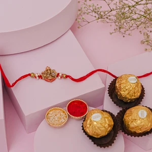 Lord Ganesha Rakhi with Ferrero Rocher Trio