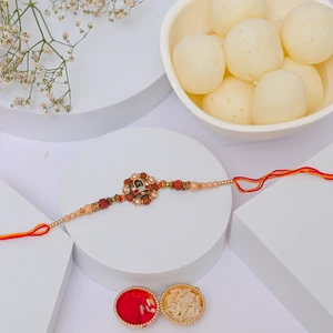 Mahadev Rakhi with Rasgulla Gift Box