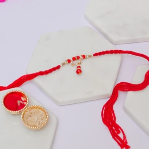 Designer Pearl Red Lumba for Bhabhi
