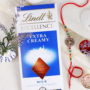 Fancy Dial Shape Rakhi with Lindt