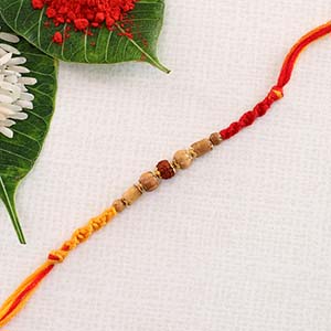 Glittering Auspicious Rudraksha Rakhi Switzerland