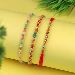 Gorgeous Set of 3 Rakhi