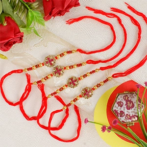 Magnificent 4 Set of Rakhi for Netherlands