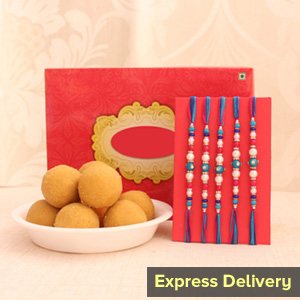 5 Auspicious Threads with Sweets