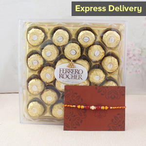 Rakhi surprise with Ferrero Rocher