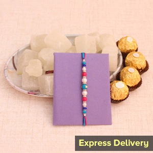 Rakhi with Chocolates and Petha