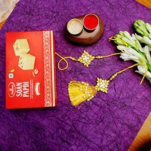 Sunny Tassel Soan Rakhi Duo