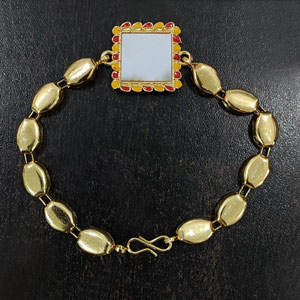 Personalised Stone Bracelet Rakhi - Personalised Rakhi