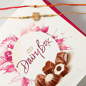 Krishna Rakhi Set with Dairy Box Chocolates