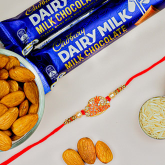 Big Brother Rakhi With Dairy Milk & Almonds