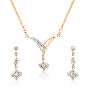 Oviya Dazzling Arc Pendant Set - Jewellery For Sisters