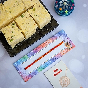 Bhaidooj Raksha Sutra with Soan Papdi