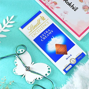 Radiant Rakhi with Lindt Extra Creamy Chocolate