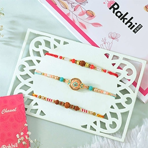 Set of 3 Graceful Rakhi