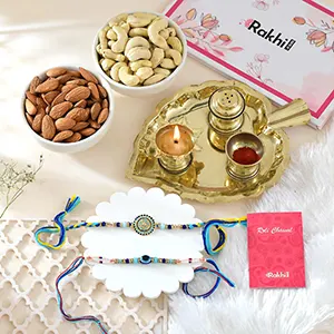 Set of Bhai Rakhi With Festive Hamper