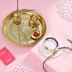 Bhaiya Bhabhi Rakhi With Pooja Thali