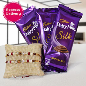 Dairymilk Silk with Rakhis