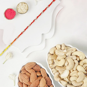 Mauli Rakhi With Dryfruits