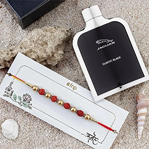 Devotional Rudraksh Rakhi with Perfume