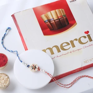 FNP Designer Meenakari Rakhi With Merci