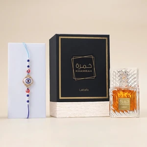 FNP Evil Eye Rakhi With Lattafa Khamrah EDP 100 ml
