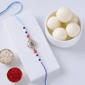 FNP Evil Eye Rakhi With Rasgulla 1 Kg