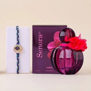 FNP Peacock Rakhi With Ajmal Senora EDP 75 ml